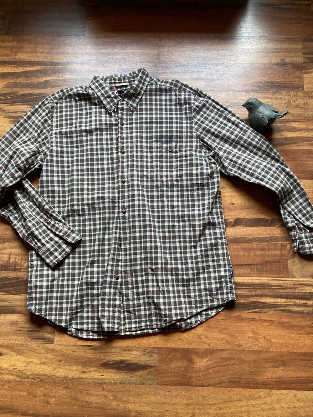 Chaps Size Men’s XL long sleeve cotton plaid shirt